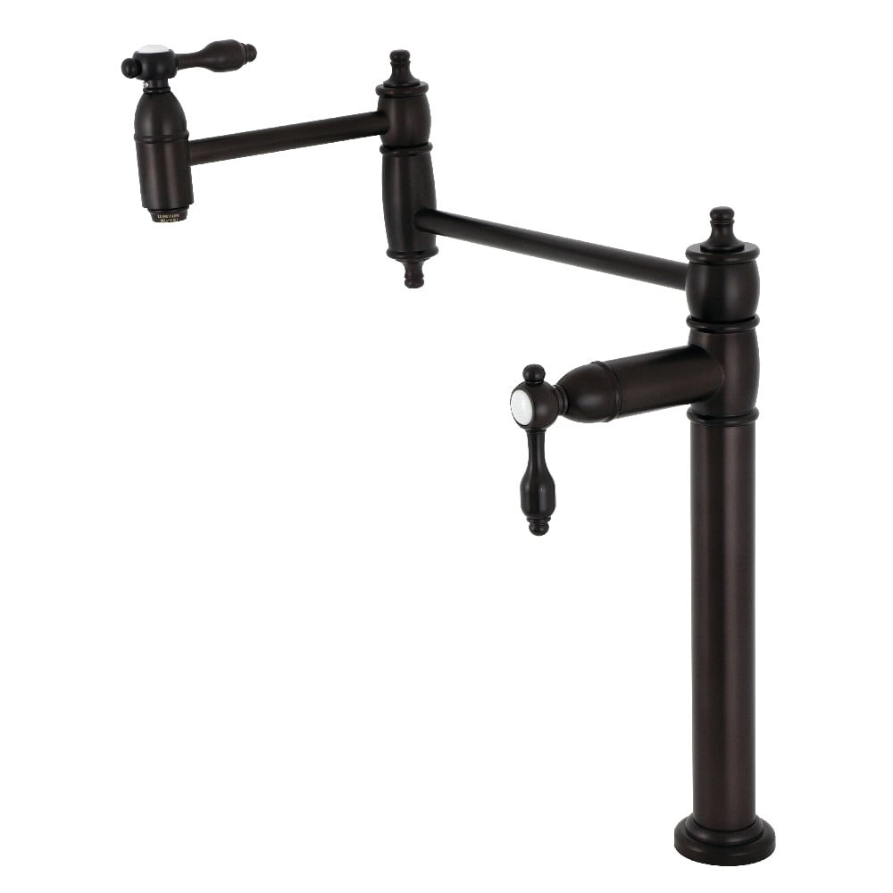 18.44 in. Tudor Deck Mount Pot Filler, Oil Rubbed Bronze -  KitchenCuisine, KI3555275