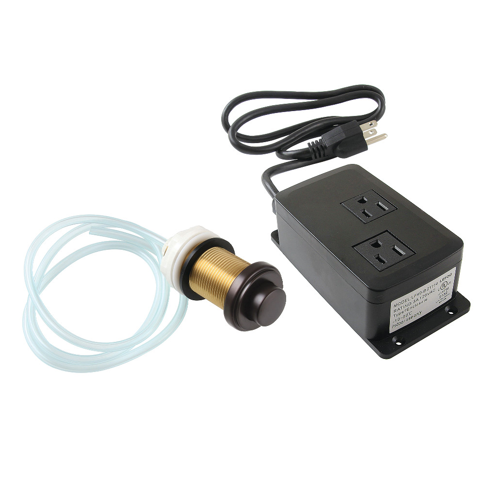 3.75 in. Trimscape Dual Outlet Garbage Disposal Air Switch Kit, Oil Rubbed Bronze
