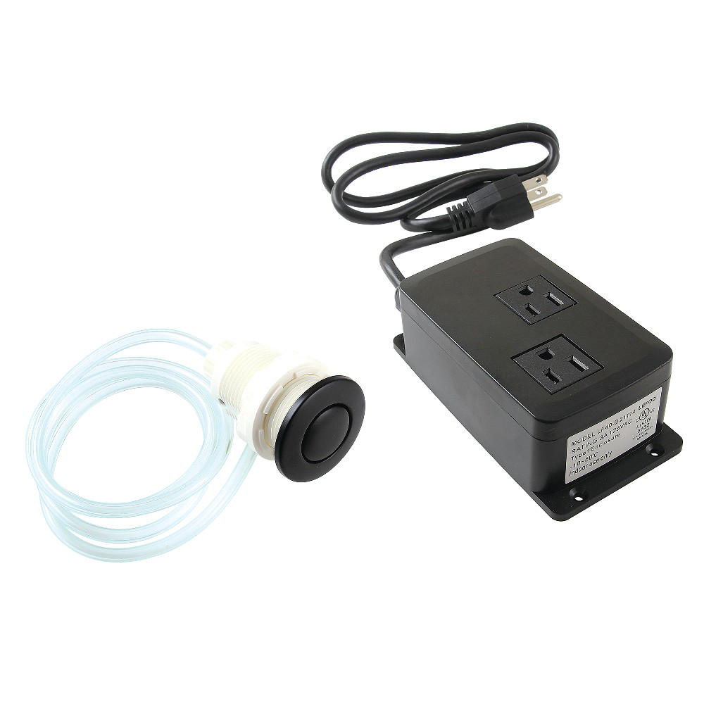 KADK310 2.75 in. Trimscape Dual Outlet Garbage Disposal Air Switch Kit, Matte Black