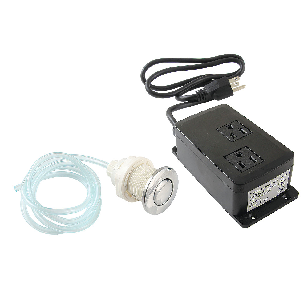 KADK311 2.75 in. Trimscape Dual Outlet Garbage Disposal Air Switch Kit, Polished Chrome