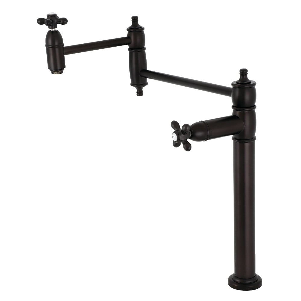 18.38 in. Restoration Deck Mount Pot Filler, Oil Rubbed Bronze -  KitchenCuisine, KI3549463