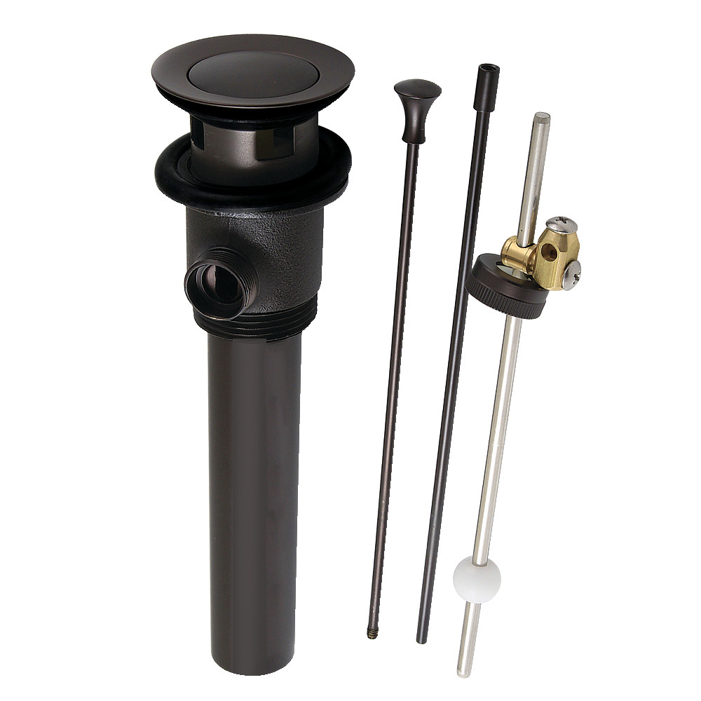 Picture of Kingston Brass KBT2125 16.25 in. 22 Gauge Brass Pop-Up Drain with Overflow & Extra Long Pop-Up Rod, Oil Rubbed Bronze