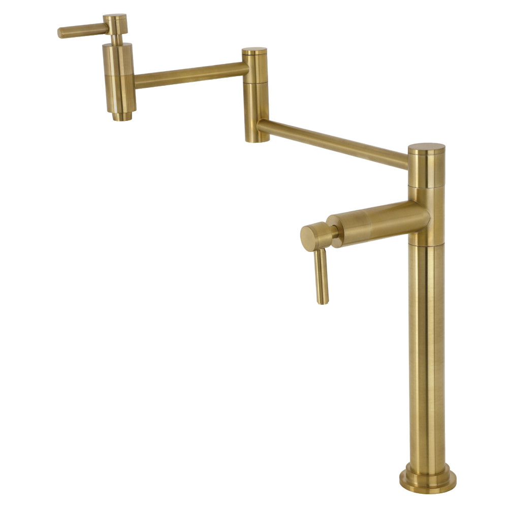 Picture of Kingston Brass KS8707DL Concord Deck Mount Pot Filler, Brushed Brass