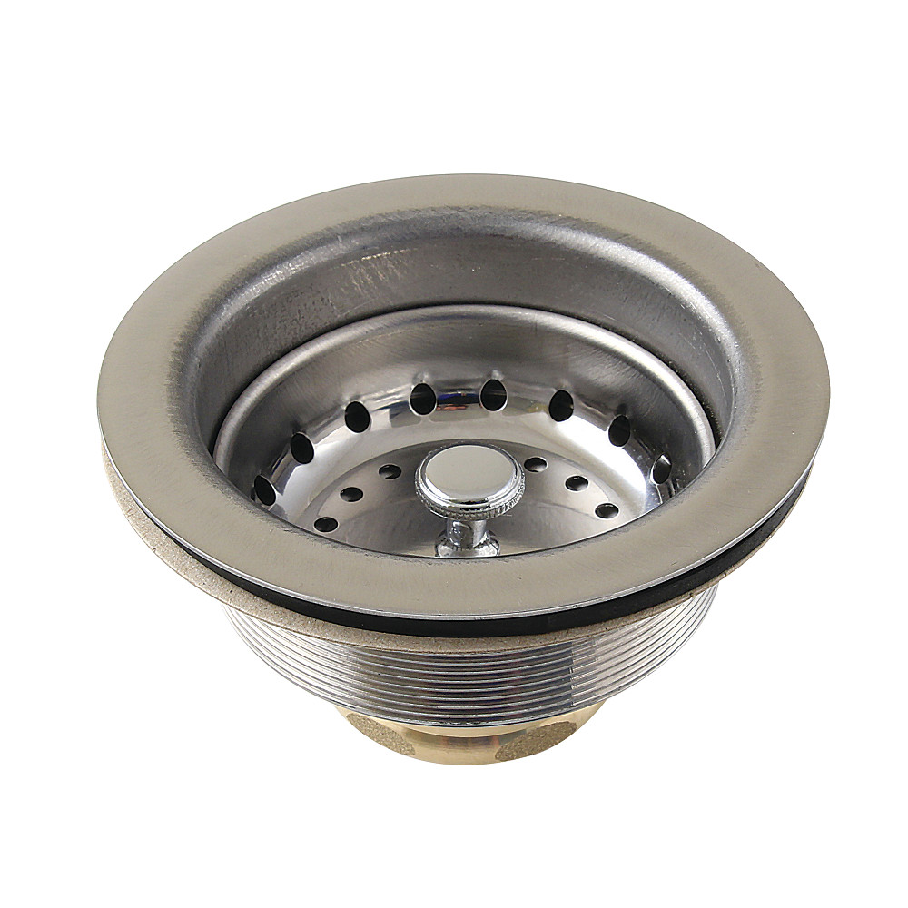 Picture of Kingston Brass K121B 3.5 in. Fresno Stainless Steel Kitchen Sink Basket Strainer, Stainless Steel