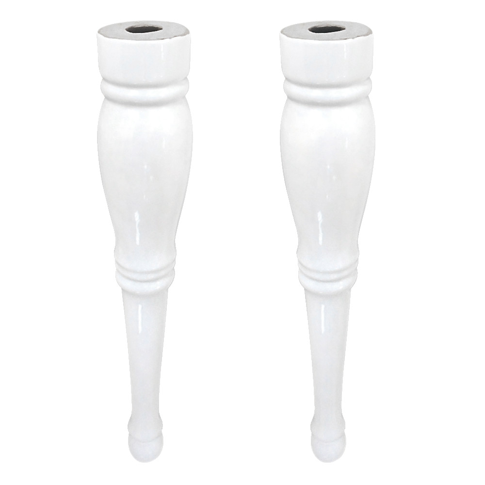 Picture of Kingston Brass VPB136P 4.13 in. Imperial Ceramic Console Pedestal, White - 2 Piece per Set