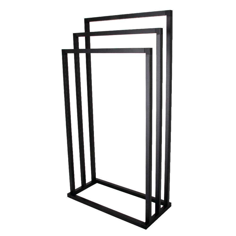 Edenscape Freestanding 3-Tier Towel Rack - Matte Black