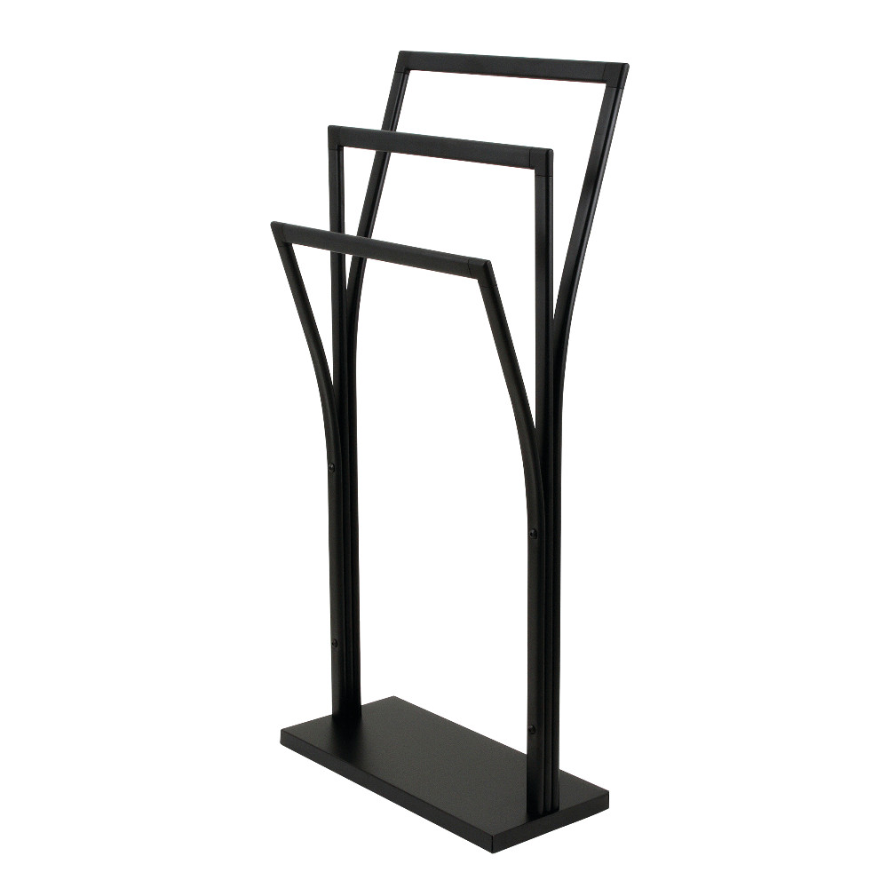 34.44 in. Edenscape Freestanding Y-Style Towel Rack, Matte Black