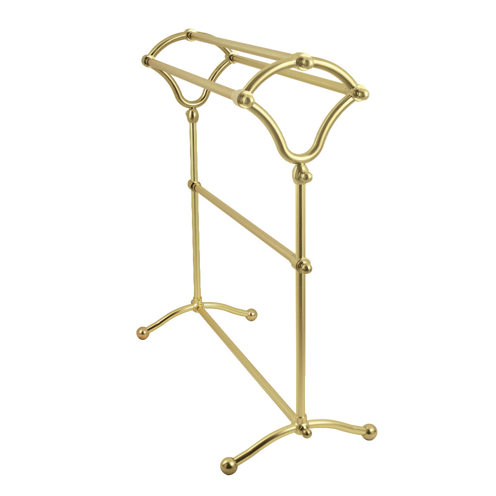 33.38 in. Edenscape Freestanding Y-Type Towel Rack, Brushed Brass