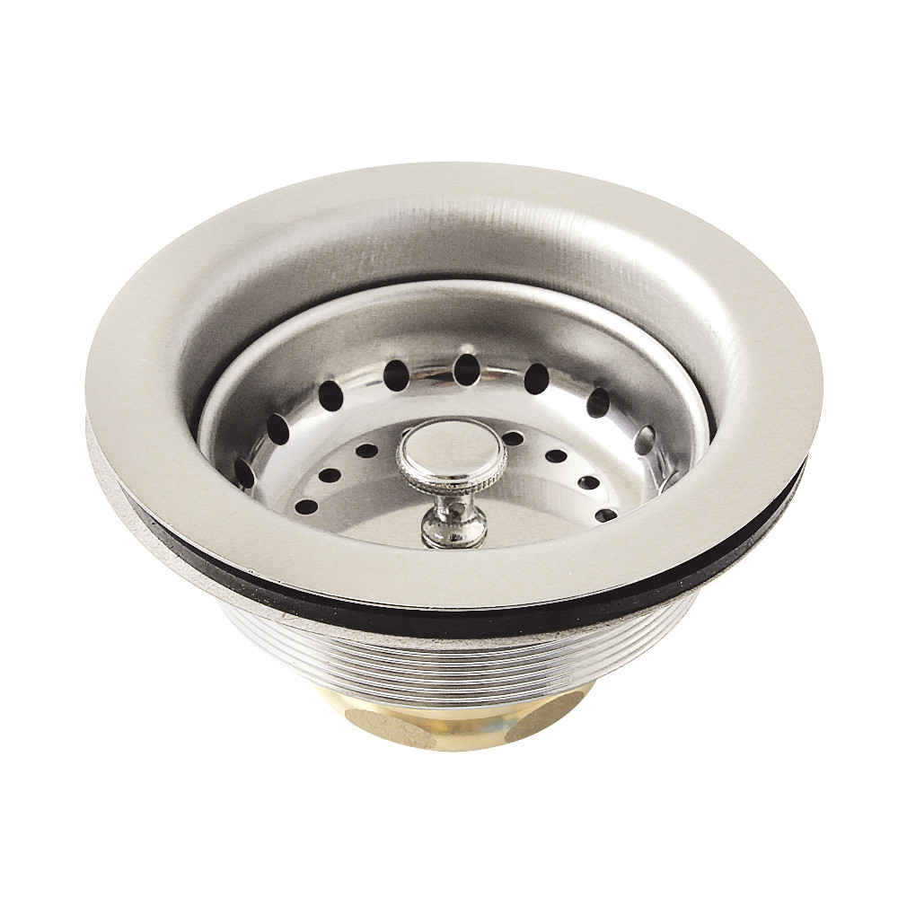 Picture of Kingston Brass K121BPN 3.5 in. Fresno Stainless Steel Kitchen Sink Basket Strainer, Polished Nickel