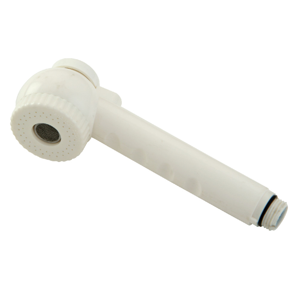 Picture of Kingston Brass KH7070 Hard Button Pull-Out Kitchen Faucet Sprayer, White