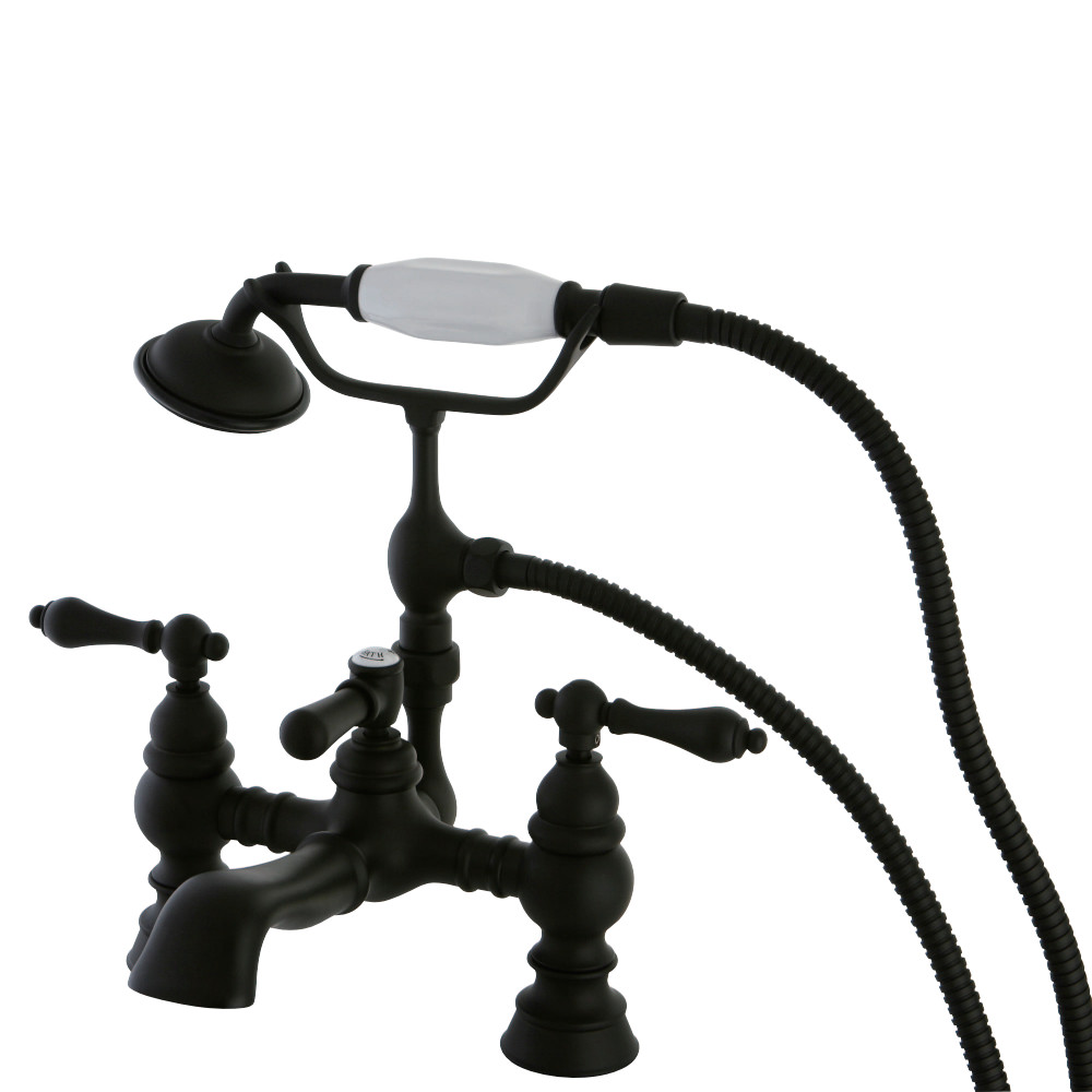 Picture of Kingston Brass CC1161T5 11.88 in. Heritage Deck Mount Tub Faucet with Hand Shower&#44; Oil Rubbed Bronze