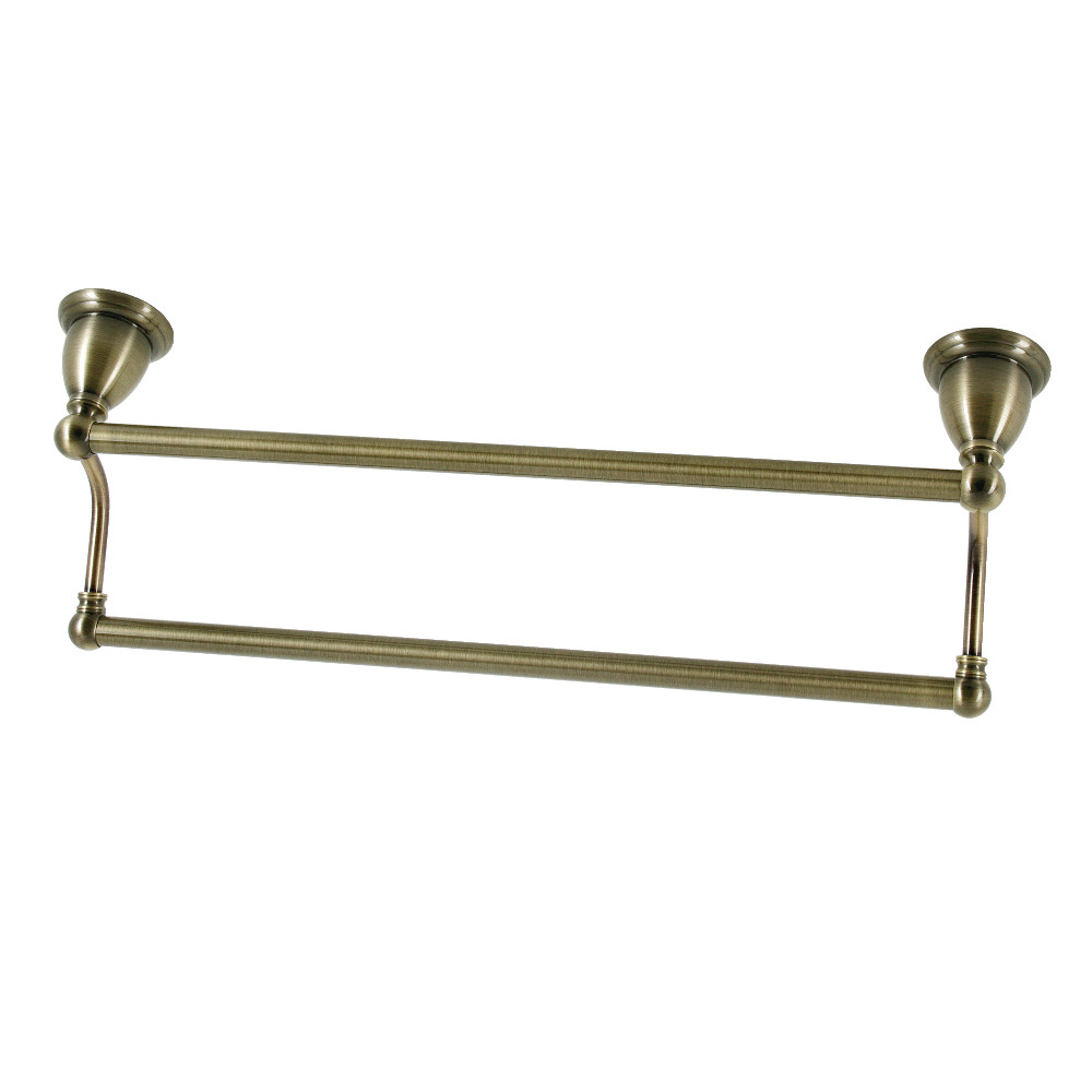 18 in. Heritage Dual Towel Bar, Antique Brass