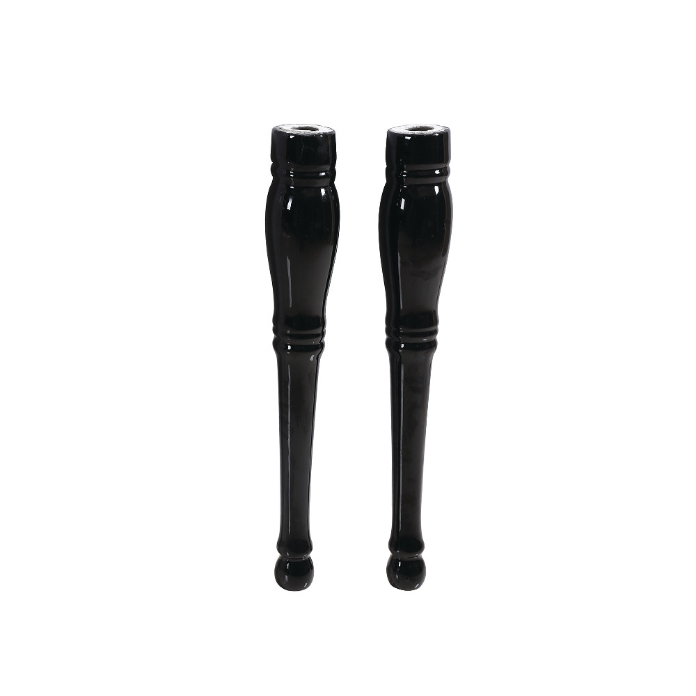 Picture of Kingston Brass VPB136PK 4.13 in. Imperial Ceramic Console Pedestal, Black - 2 Piece per Set