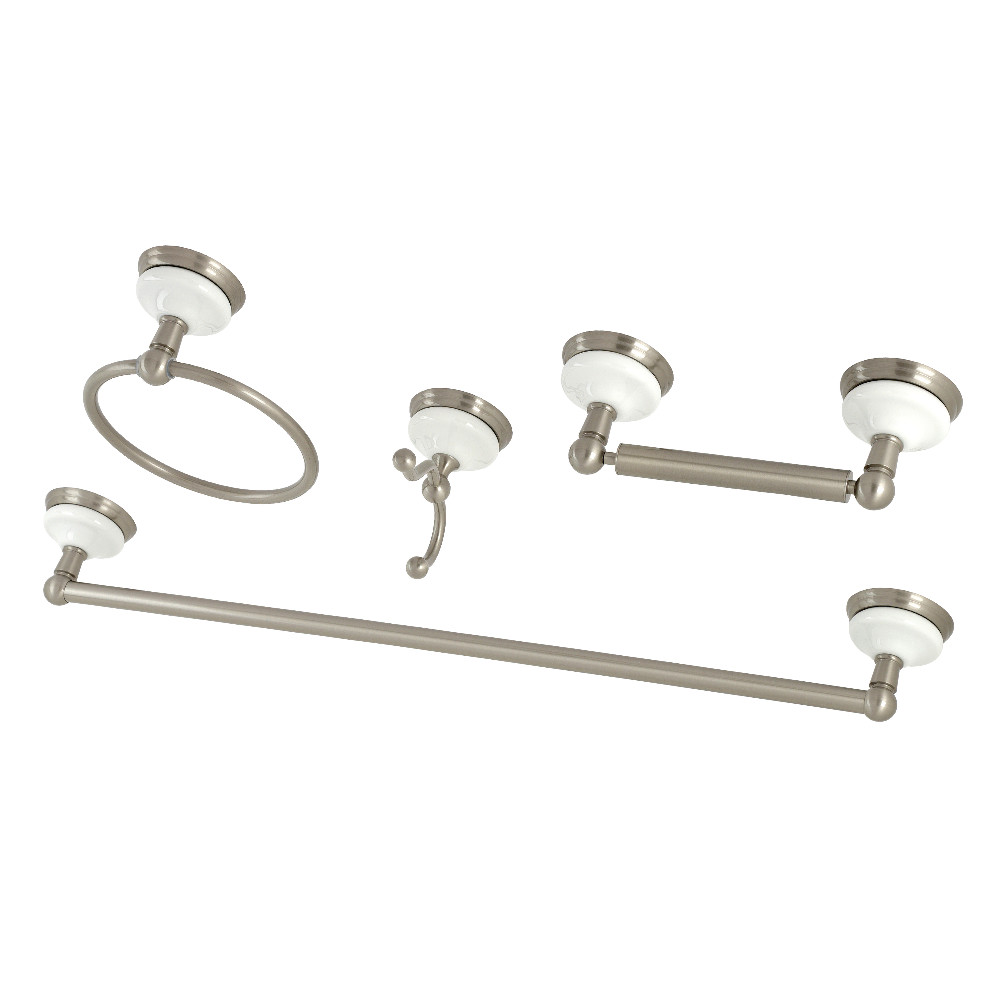 BAK1111478SN 2.75 in. Victorian Bathroom Hardware, Brushed Nickel - 4 Piece