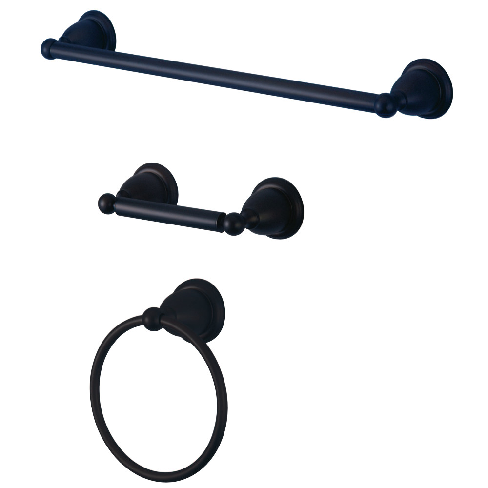3.5 in. Bathroom Accessory Set, Oil Rubbed Bronze - 3 Piece