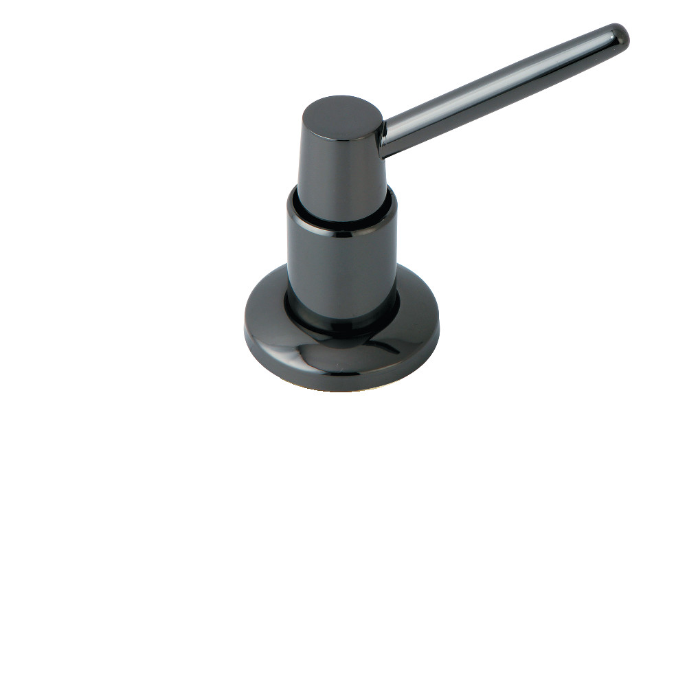 2.25 in. Water Onyx Soap Dispenser, Black Stainless Steel