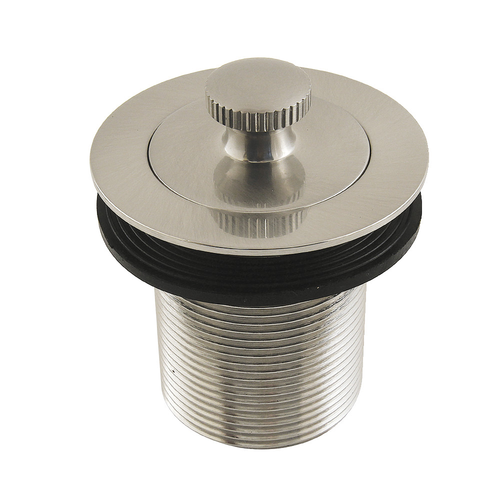 Picture of Kingston Brass DLT20SN 1.5 in. Lift & Turn Tub Drain with 2 in. Body Thread, Brushed Nickel