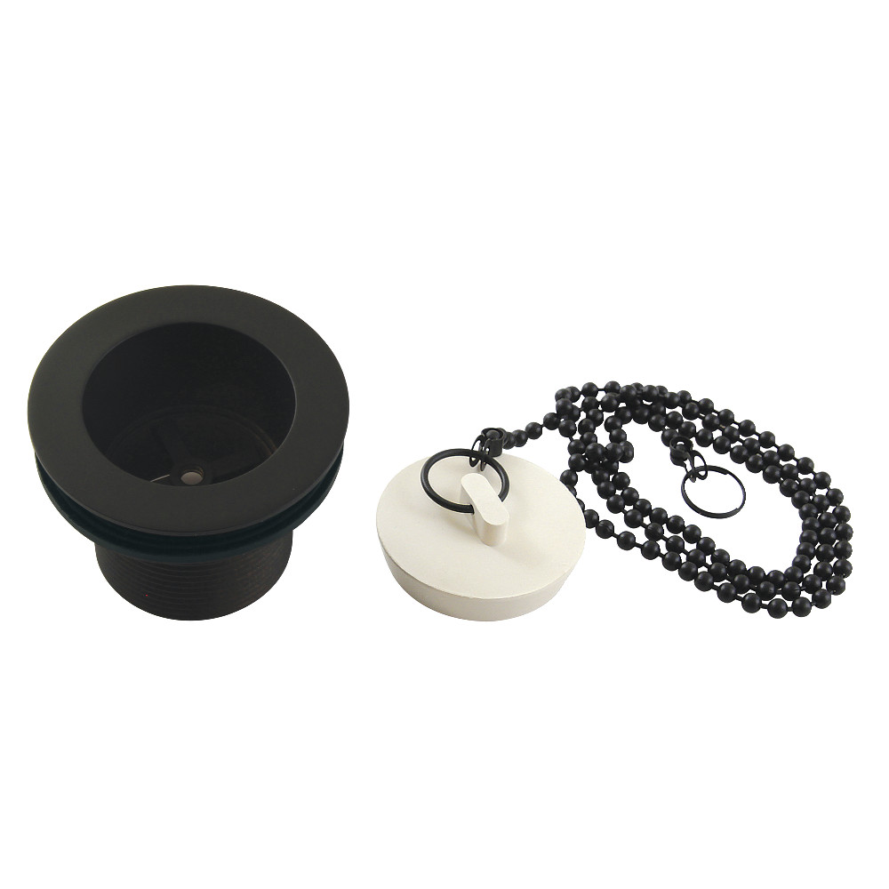 Picture of Kingston Brass DSP15MB 1.5 in. Chain & Stopper Tub Drain with 1.5 in. Body Thread, Matte Black