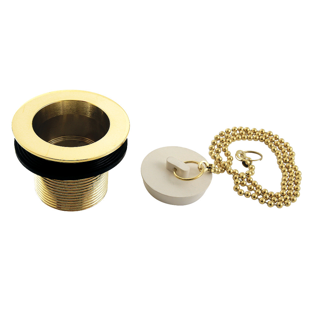 Picture of Kingston Brass DSP15PB 1.5 in. Chain & Stopper Tub Drain with 1.5 in. Body Thread, Polished Brass