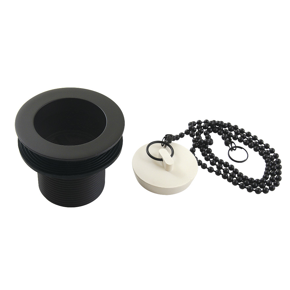 Picture of Kingston Brass DSP17MB 1.5 in. Chain & Stopper Tub Drain with 1.75 in. Body Thread, Matte Black