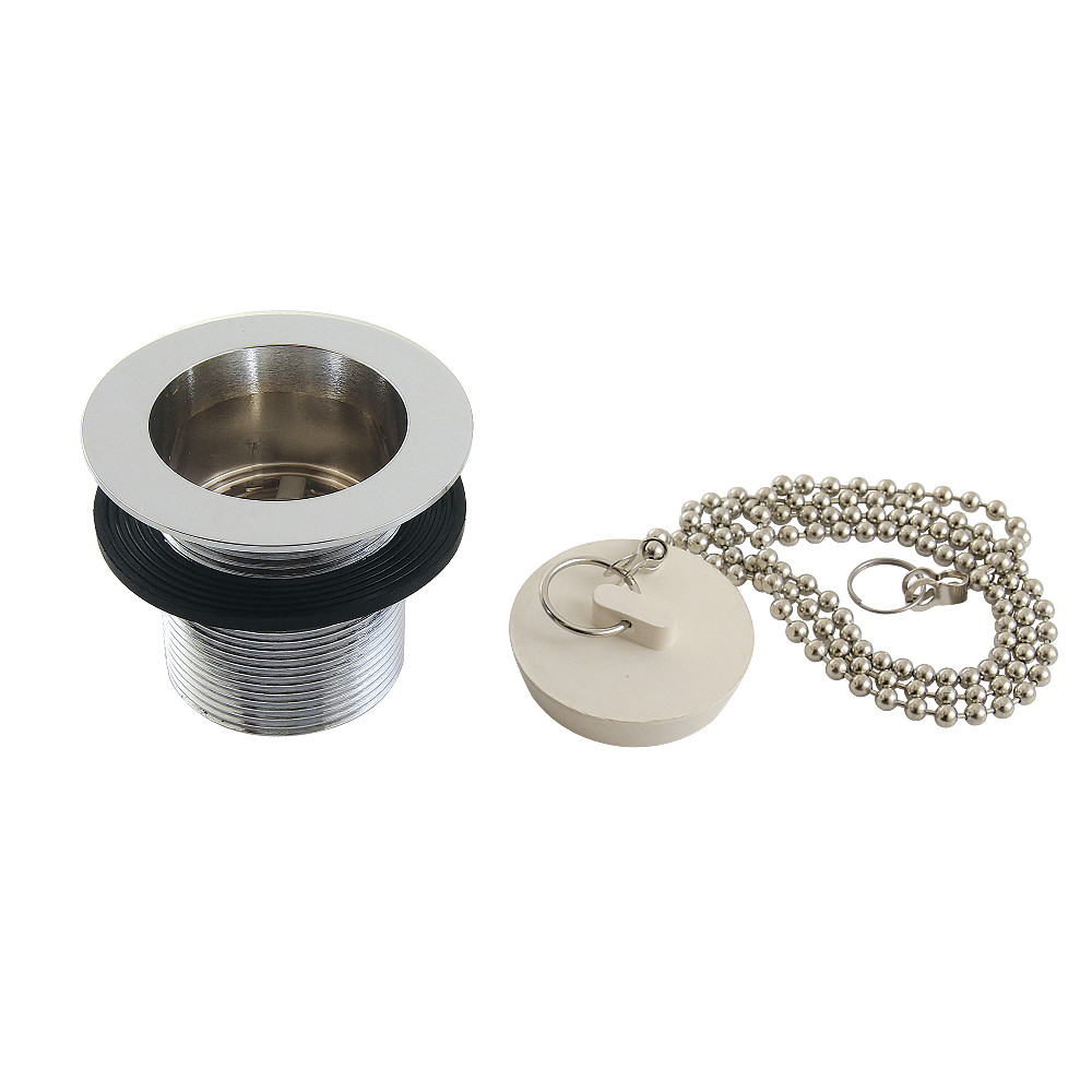 Picture of Kingston Brass DSP17CP 1.5 in. Chain & Stopper Tub Drain with 1.75 in. Body Thread, Polished Chrome