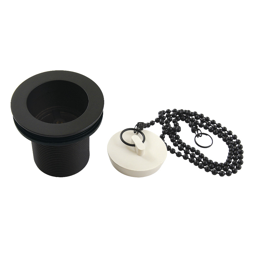 Picture of Kingston Brass DSP20MB 1.5 in. Chain & Stopper Tub Drain with 2 in. Body Thread, Matte Black