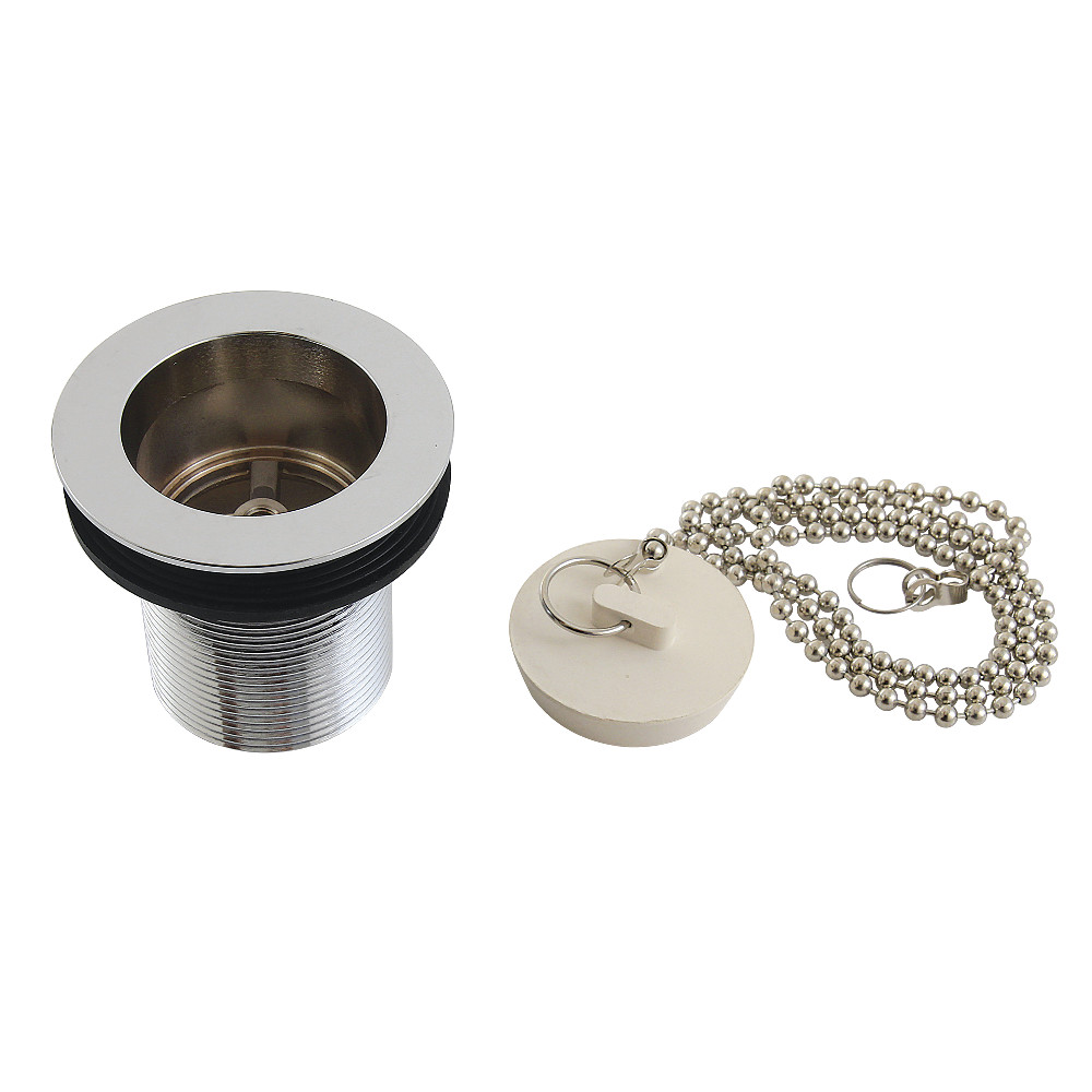 Picture of Kingston Brass DSP20CP 1.5 in. Chain & Stopper Tub Drain with 2 in. Body Thread, Polished Chrome
