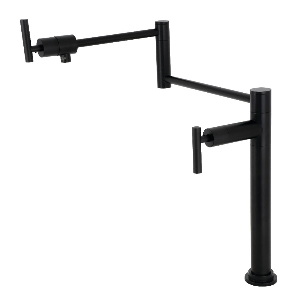 Picture of Kingston Brass KS4700CML 19.25 in. Manhattan Deck Mount Pot Filler, Matte Black