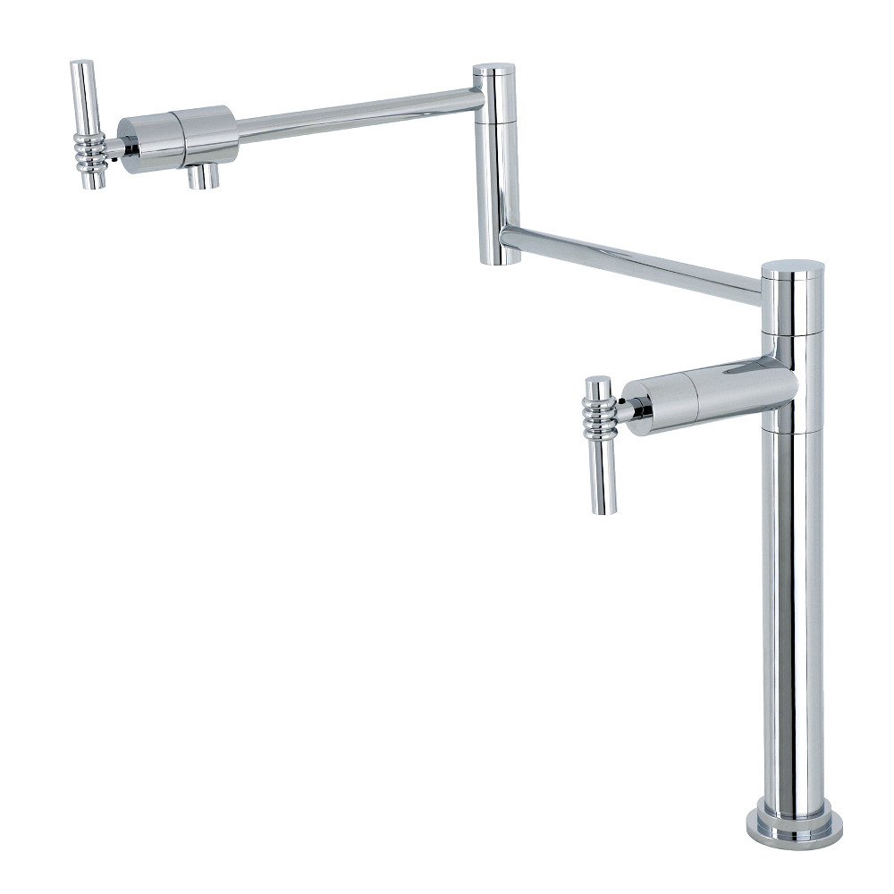Picture of Kingston Brass KS4701ML 19.25 in. Milano Deck Mount Pot Filler, Polished Chrome