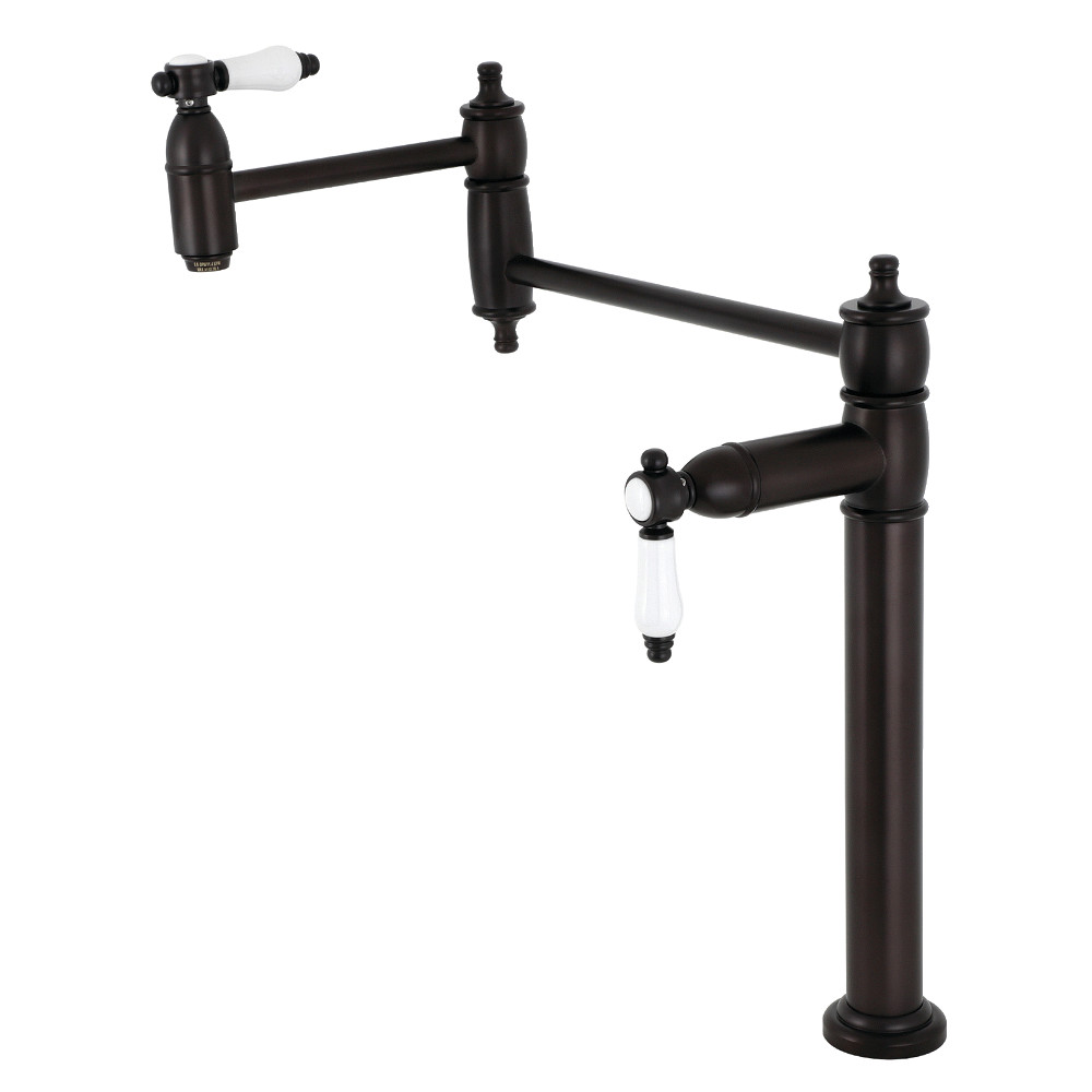 18.38 in. Bel-Air Deck Mount Pot Filler, Oil Rubbed Bronze -  KitchenCuisine, KI3552378