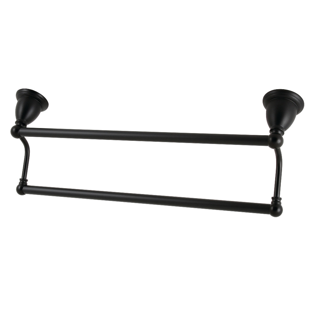 18 in. Heritage Dual Towel Bar, Matte Black