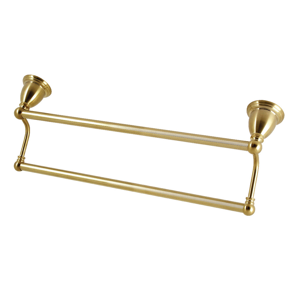 18 in. Heritage Dual Towel Bar, Brushed Brass
