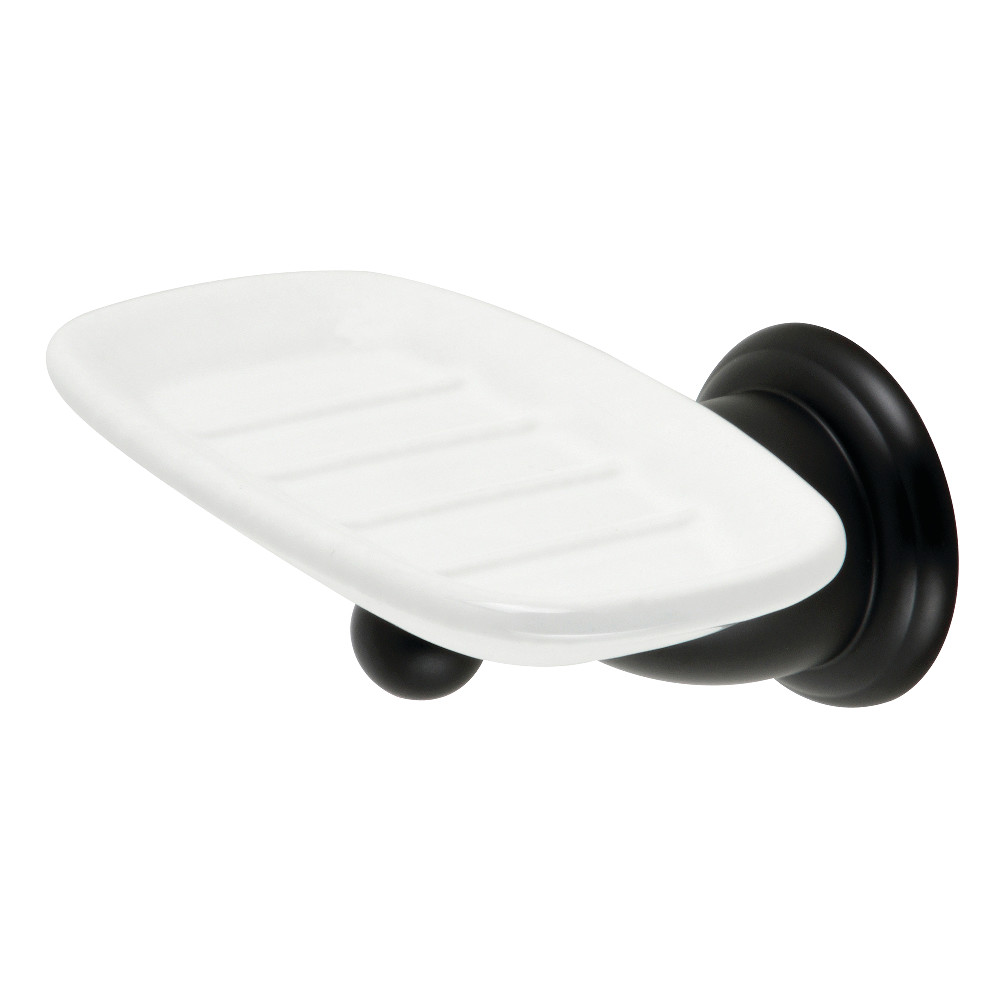 BA1755MB 2.44 in. Heritage Wall-Mount Soap Dish Holder, Matte Black