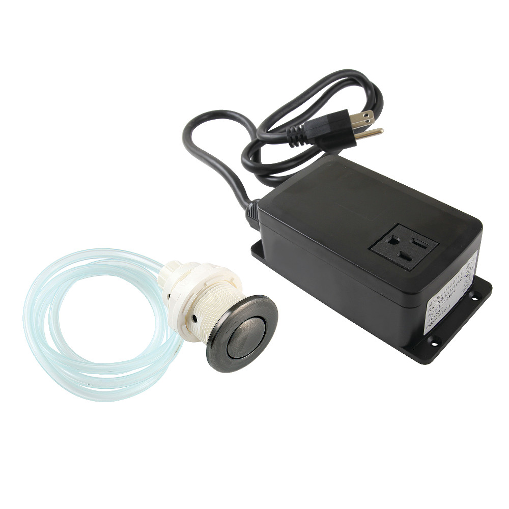 KASK31VN 2.75 in. Trimscape Single Outlet Garbage Disposal Air Switch Kit, Black Stainless