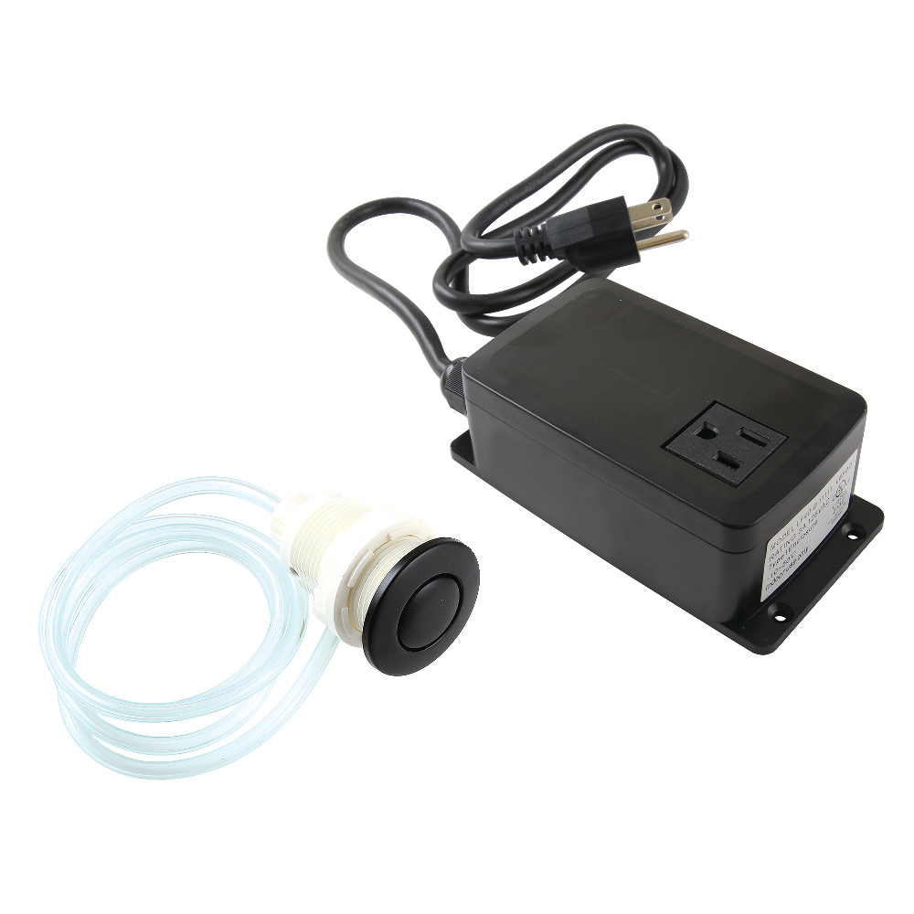 KASK310 2.75 in. Trimscape Single Outlet Garbage Disposal Air Switch Kit, Matte Black