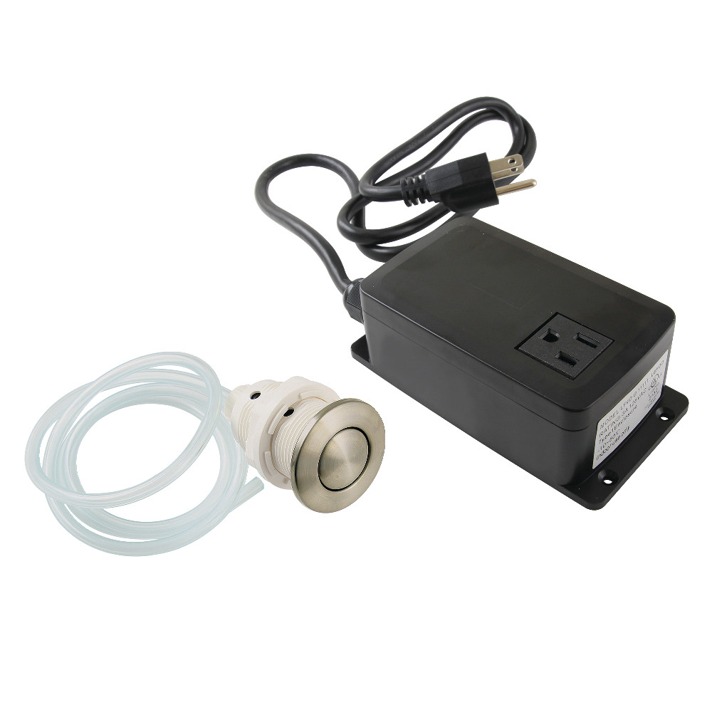 KASK318 2.75 in. Trimscape Single Outlet Garbage Disposal Air Switch Kit, Brushed Nickel