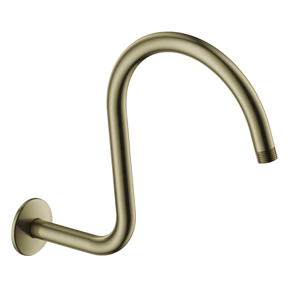 Restoration Shower Arm with Flange - Antique Brass - 14 in.
