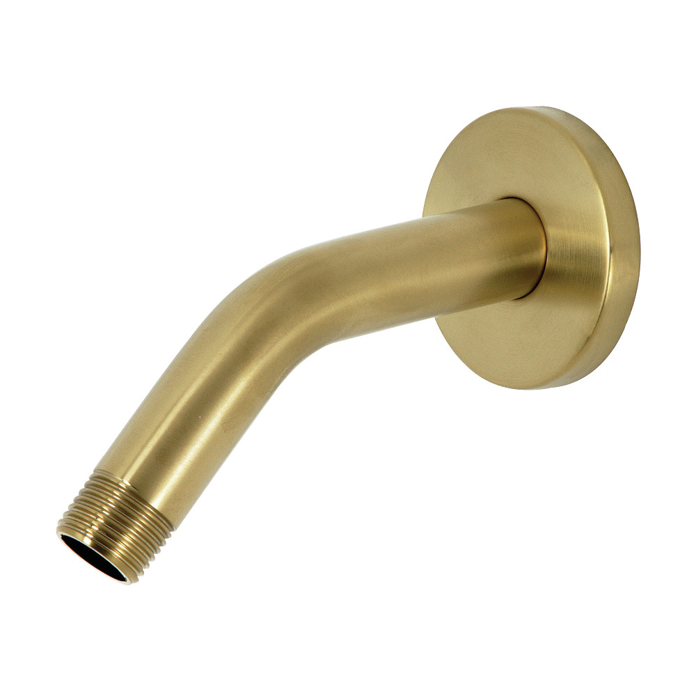 K151K7 6 in. Shower Scape Shower Arm with Flange, Brushed Brass