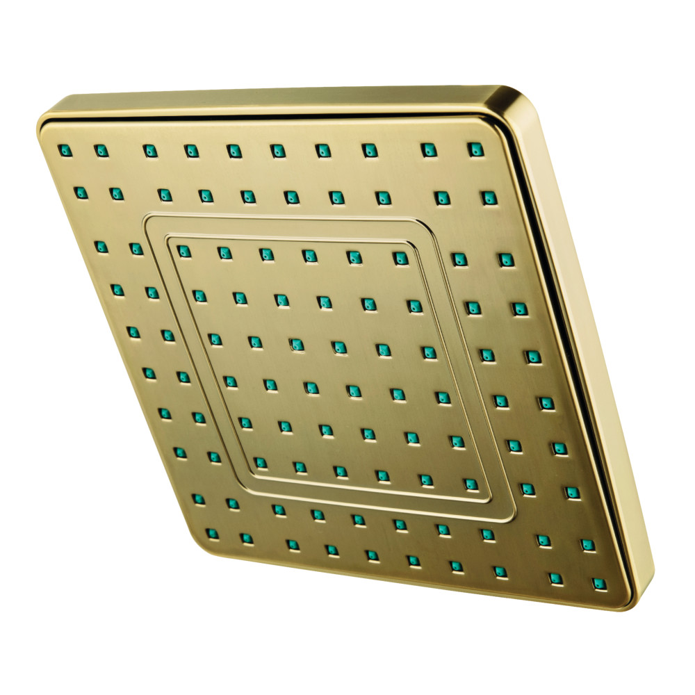3.25 in. Claremont Full Spray Square Rain Shower Head, Antique Brass