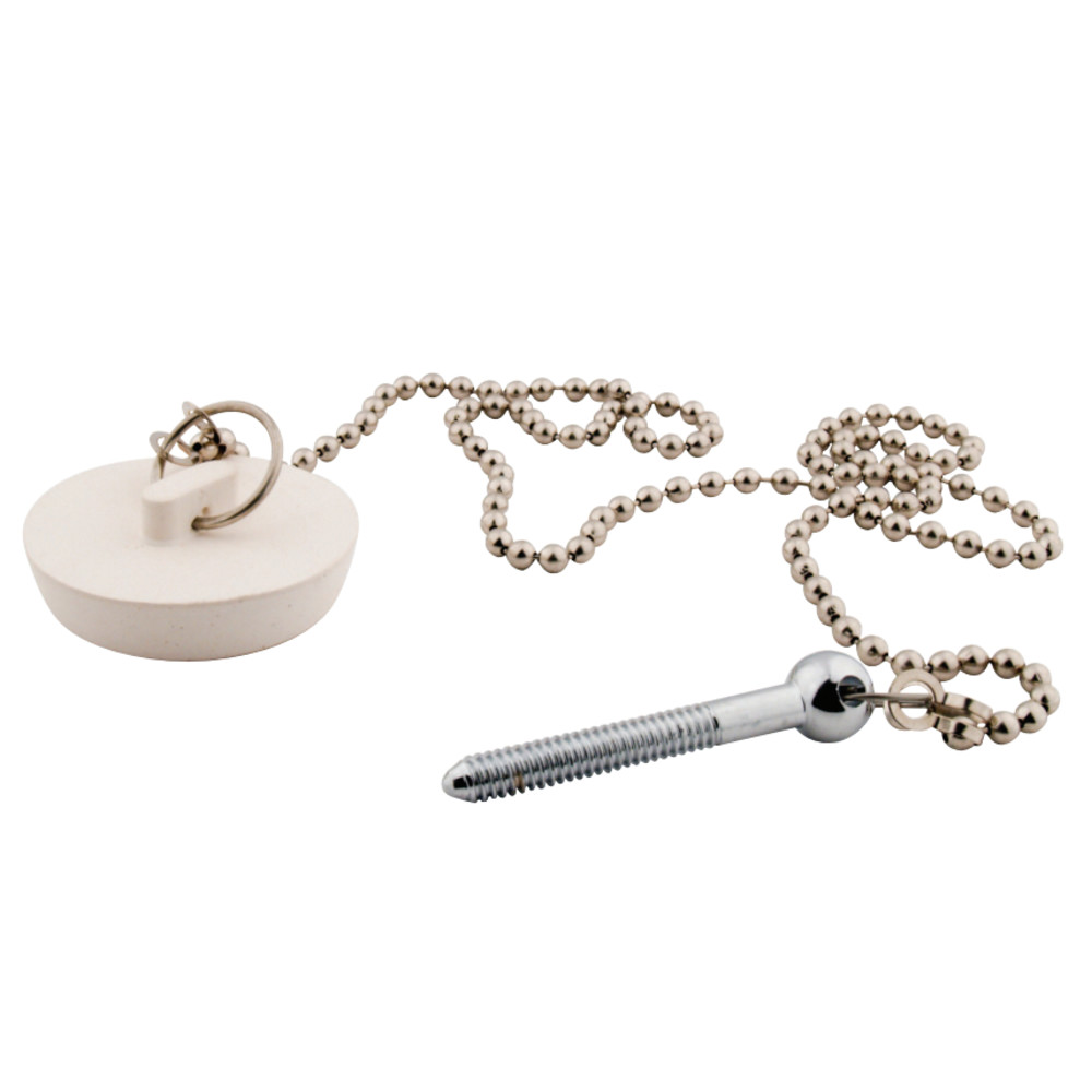 CC2111 Zinc Rubber Stopper, Chain & Attachment for CC2091 - Polished Chrome