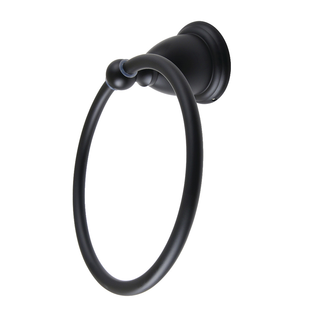 BA1754MB 6 in. Heritage Towel Ring, Matte Black