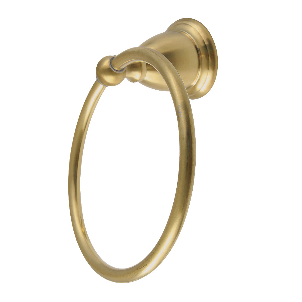 BA1754BB 6 in. Heritage Towel Ring, Brushed Brass