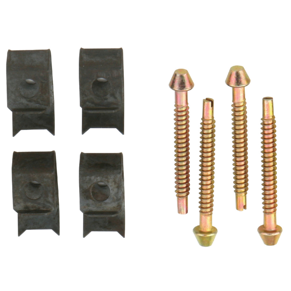 Picture of Kingston Brass KSHDWR4 Surface Mount Clip, Brushed - Pack of 4