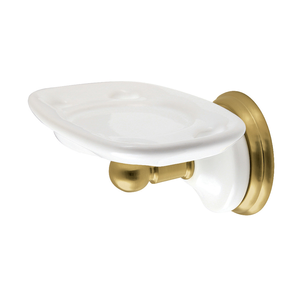 2.75 in. Victorian Toothbrush & Tumbler Holder, Brushed Brass