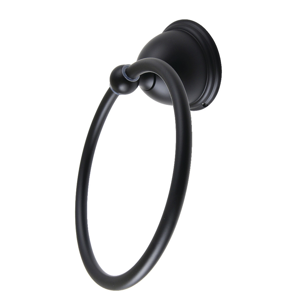 BA3964MB 6 in. Restoration Towel Ring, Matte Black