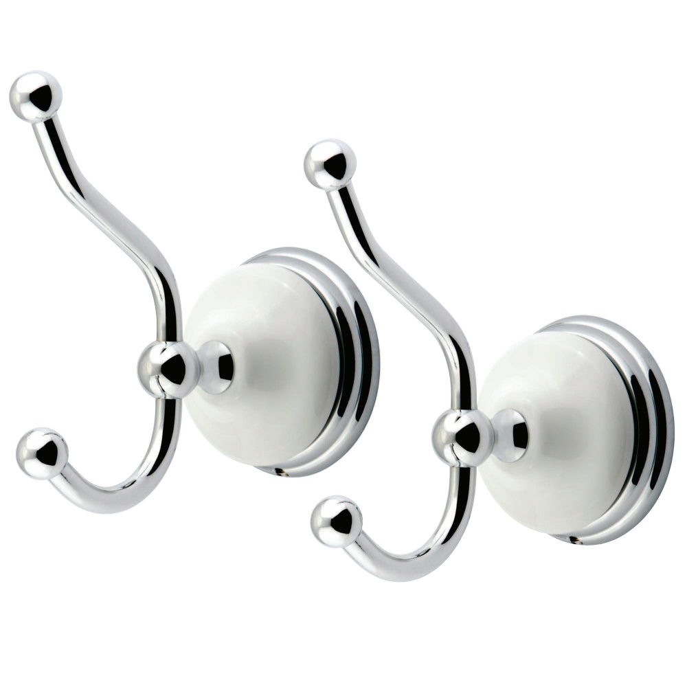 BAK1117C 2.38 in. Victorian Robe Hook, Polished Chrome - 2 Piece