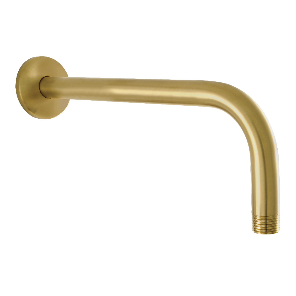 K112A7 12 in. Claremont Rain Drop Shower Arm, Brushed Brass