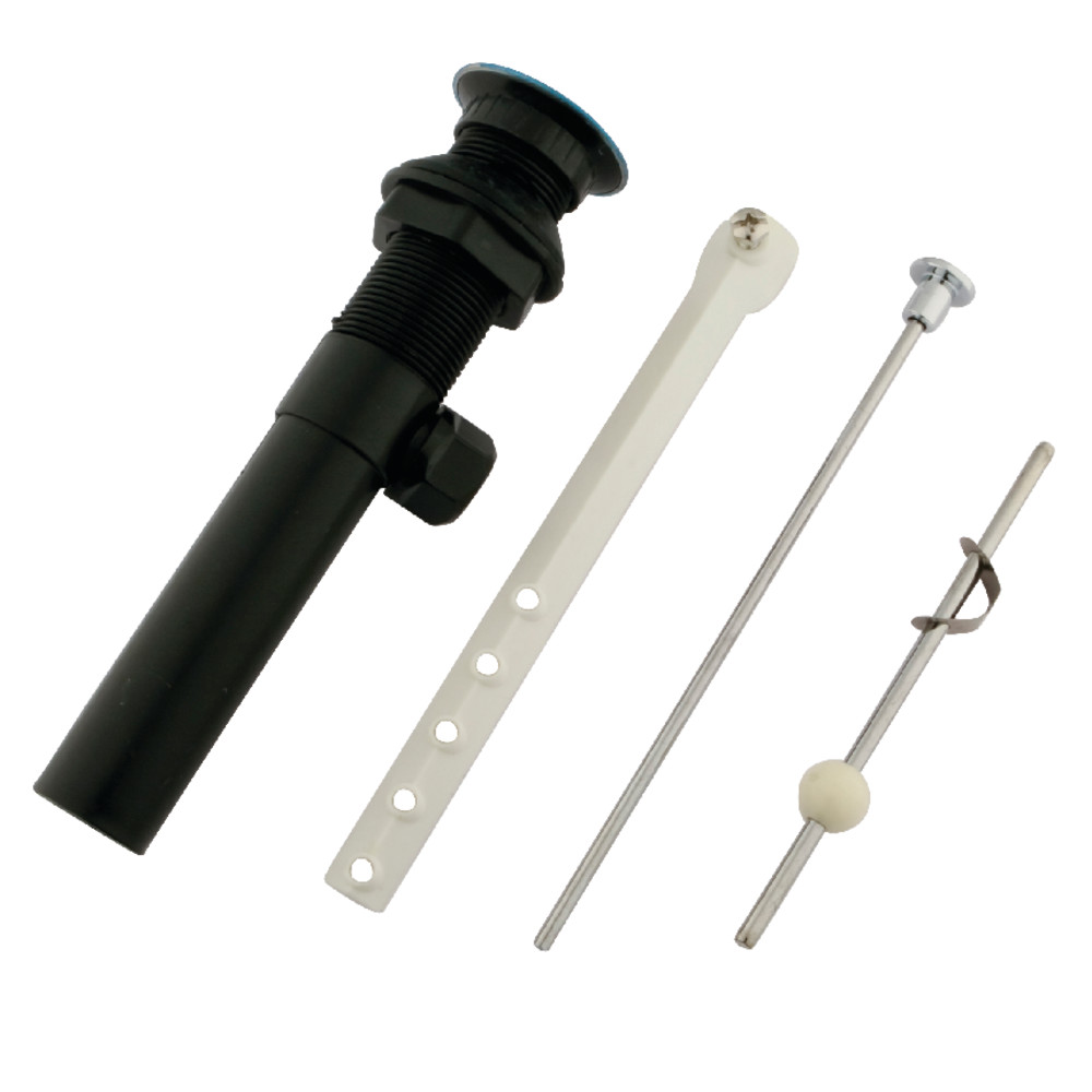 KP1000 Plastic Pop-Up Drain with Overflow, Polished Chrome