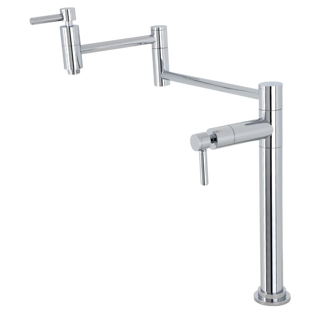 18.25 in. Concord Deck Mount Pot Filler, Polished Chrome -  KitchenCuisine, KI3028460