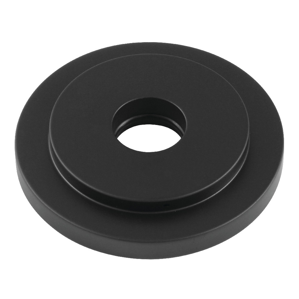 FLEURO0 0.5 in. Manhattan Heavy Duty Round Solid Cast Brass Shower Flange, Matte Black